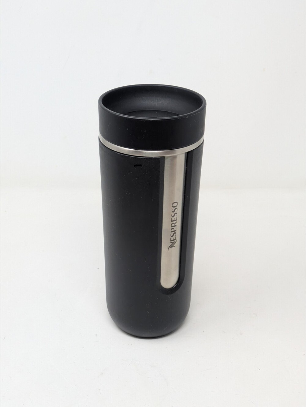 Nespresso Travel Tumbler Mug Large 18 oz 540 ML Stainless Steel Nomad Black